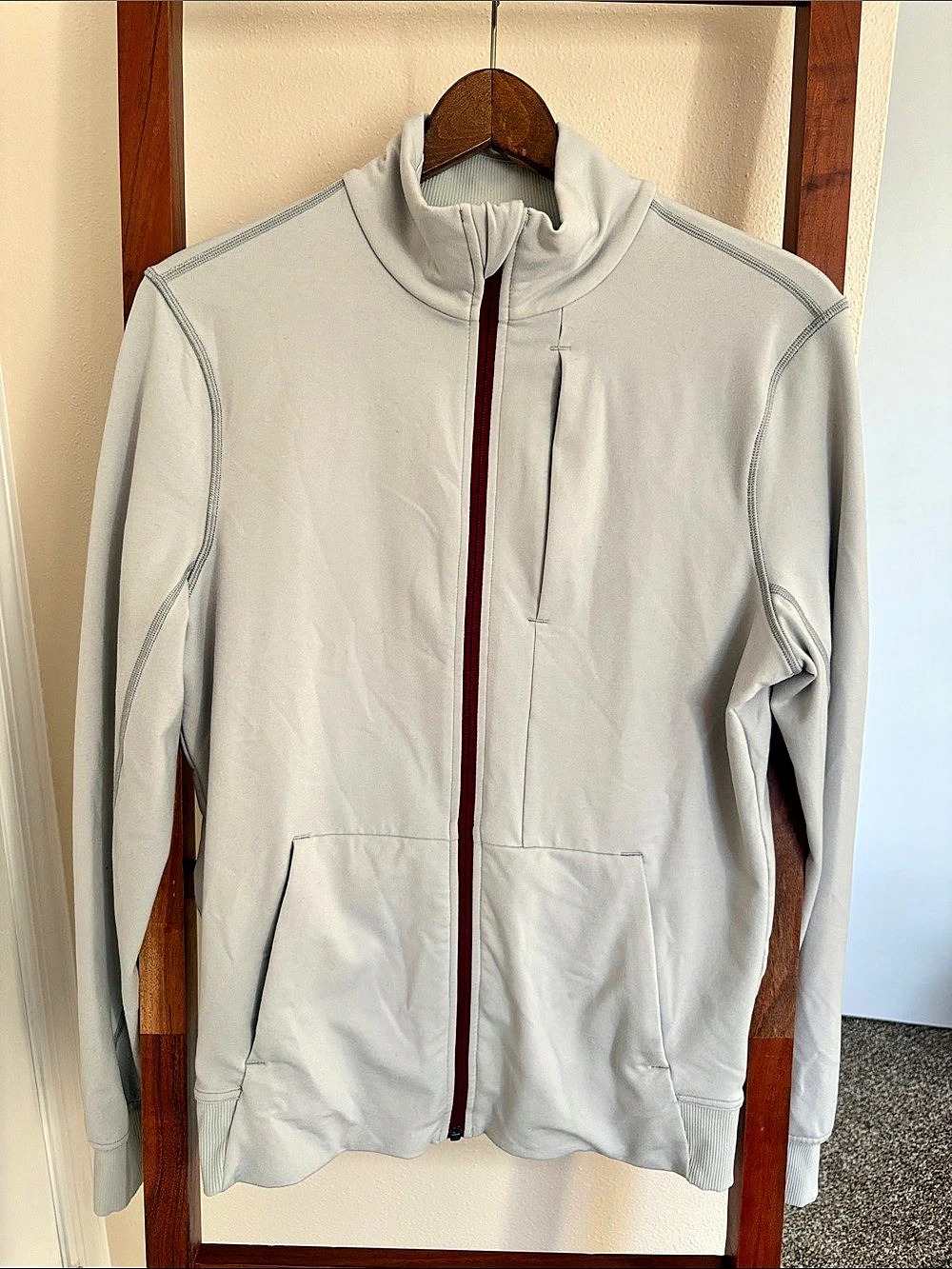 lululemon Define Jacket White/Stone Full-Zip Jacket Size Small